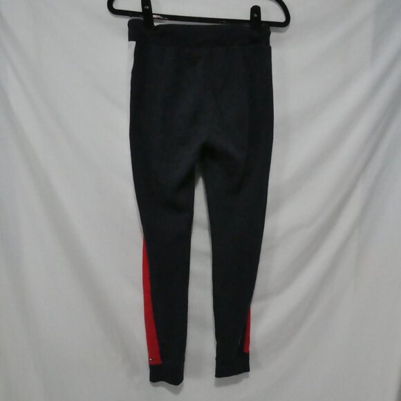TOMMY HILFIGER | xxs | Navy Sweatpants | Red & White Side Panels - Picture 2 of 16